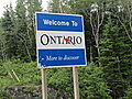 We enter the province of Ontario.
