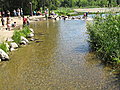 This is where Lake Itasca trickles through a few rocks and becomes the Mississippi River