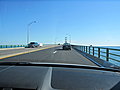 We're headed across the Mackinac Bridge that connects upper and lower Michigan.