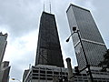 Water Tower Place with the Hancock Building behind it