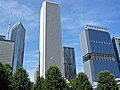 July 3: The view looking north from Millenium Park toward Illinois Center