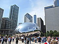 The giant reflecting bean in Millenium Park