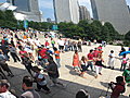 We're with our friends Bill, Chris, and Rick as seen in the bean reflection