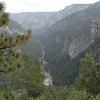 Looking back up the valley from a vista point