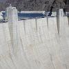 The view of the dam from the visitors' center overlook on the Nevada side.