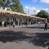 Santa Fe Plaza where local Native Americans sell their jewelry, blankets and art work.