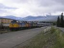 A view of our train at the station in Jasper.