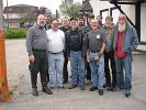 A group photo taken by Keith at Sioux Lookout - l-r: Norman, Tom, John, Larry, Gaylord, Ed, Iain, Andre, Tom, Larry and Bill