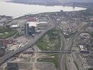 The views from the first level... 114 floors above the ground... looking west along Lake Ontario.