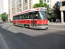 A street car seen near our hotel.