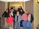 The final picture, eleven of the thirteen. Eric left us in Sioux Lookout; Keith is taking the picture. - l-r: front-John, Bill, Ed, Tom; 2nd row-Iain, Gaylord, Norman, Larry; 3rd row-Andre, Larry, Tom