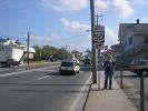 Where US route 50 begins in Ocean City, Maryland