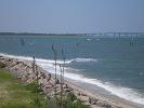 We're approaching a huge bridge across the Chesapeake Bay, - part of the 20 mile long Chesapeake Bay Bridge and Tunnels