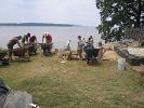 Archaeologists working to find original artifacts from 1607. - The site was located right on the shore of the James River.