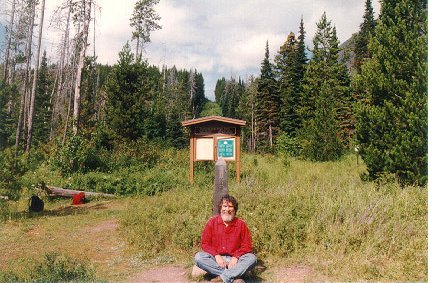 Bill sitting on the Canadian border