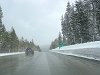 It was snowing lightly as we headed east on Interstate 80