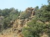 Interesting rock formation seen along the highway