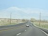 Approaching Bishop, California, we see the White Mountains to the east.