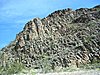 There are many interesting rock formations along the road.