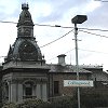 Collingwood City Hall as seen from the platform. - Collingwood is a suburb of Melbourne to the north and - our hotel was right next to the Melbourne/Collingwood line.