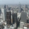 The skyscrapers of Melbourne as we look north