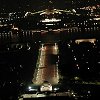 The Capital buildings at night - viewed from a hill behind the War Memorial - looking toward the Parliament Buildings