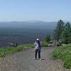 Now taking a stroll around the cinder cone's crater