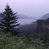 Looking east (upriver) as the sun set in the Columbia Gorge