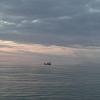 Finally underway on the next boat as the sun is about to set.
