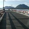 We walked out on this pier at Tofino after dinner.