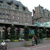 The Empress Hotel in downtown Victoria