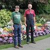 Larry and Bruce in a park in Victoria