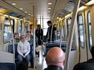 Inside view of the Sky Train