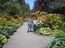 Bill and Larry in the rhododendron garden.  We had to show Norman the beautiful colors.