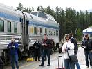 We arrive in Jasper, Alberta.  We have a good half hour to get out and stretch our legs.