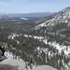 Looking down on South Lake Tahoe from Echo Summit. - That's the airport you see in the distance.