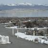 The road to Mono Lake wasn't plowed.