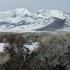 Looking west at the Sierras from south of Mono Lake