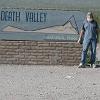 We stop by the sign as we head back into Death Valley.