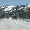Traveling east on I-80 we see that there's still snow in the Sierras.