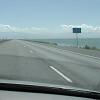 Part of the Salt Flats were covered in water due to recent rain.