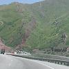 After passing through Salt Lake City the interstate climbs through the mountains.