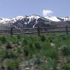 Snowcapped Wasatch Mountains east of Salt Lake City