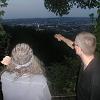 Steffen shows us a view of Aachen from a hilltop park
