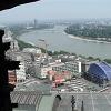 This is the view you see looking out through the open spaces of the tower