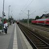 The train approaches that will take us into Berlin.