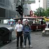 Frank and Bill on the Kurfurstendamm, - the center of the former West Berlin.