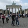 Larry and Bill in front of the Brandenburg Gate.