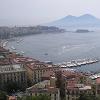 The view of the harbor and Mt. Vesuvius as seen from out hotel