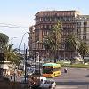 A busy square in Naples